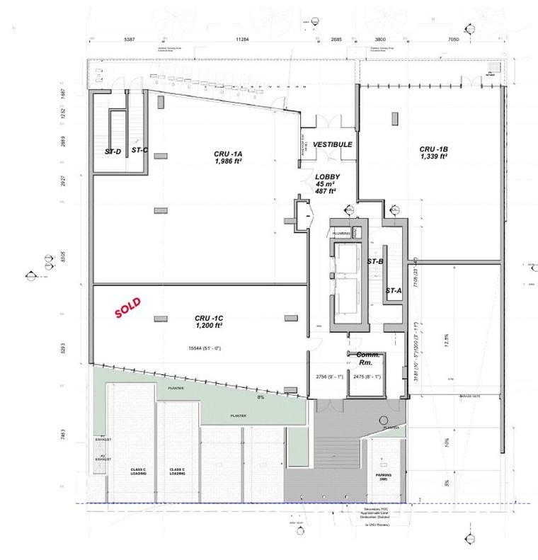 Floor plan of the first floor