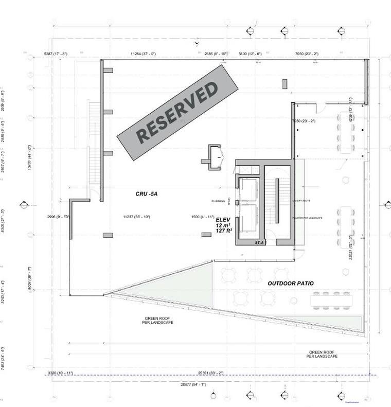 Floor plan of the fifth floor