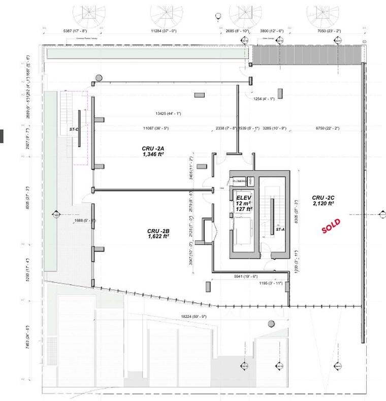 Floor plan of the second floor